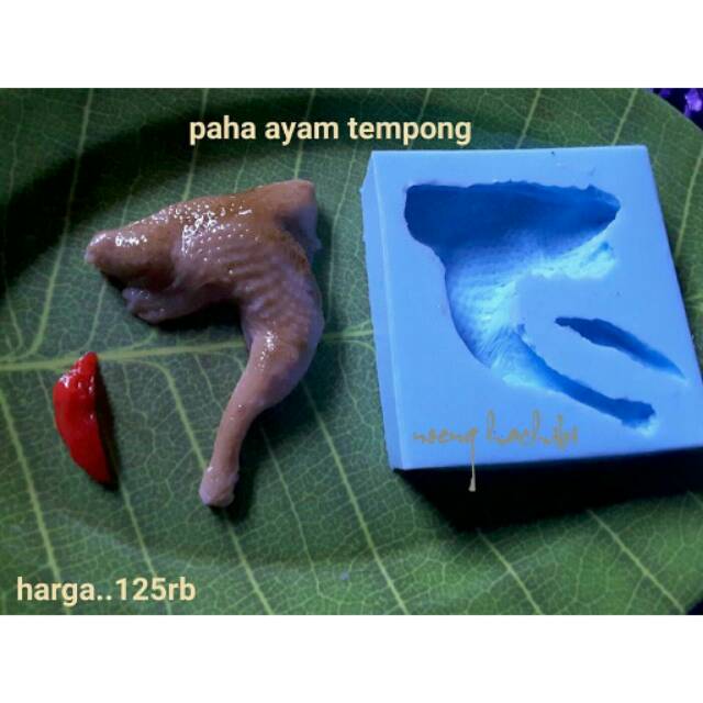 Cetakan puding ayam paha tempong