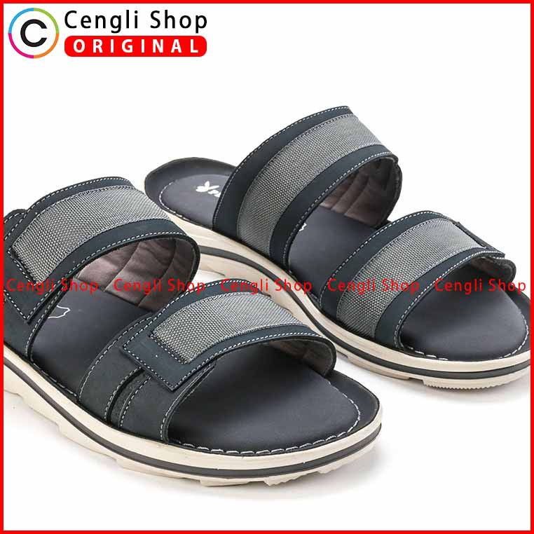 SANDAL PLAYBOY SLIDE CASUAL PRIA ORIGINAL KULIT ASLI ORI TERBARU PLZ2