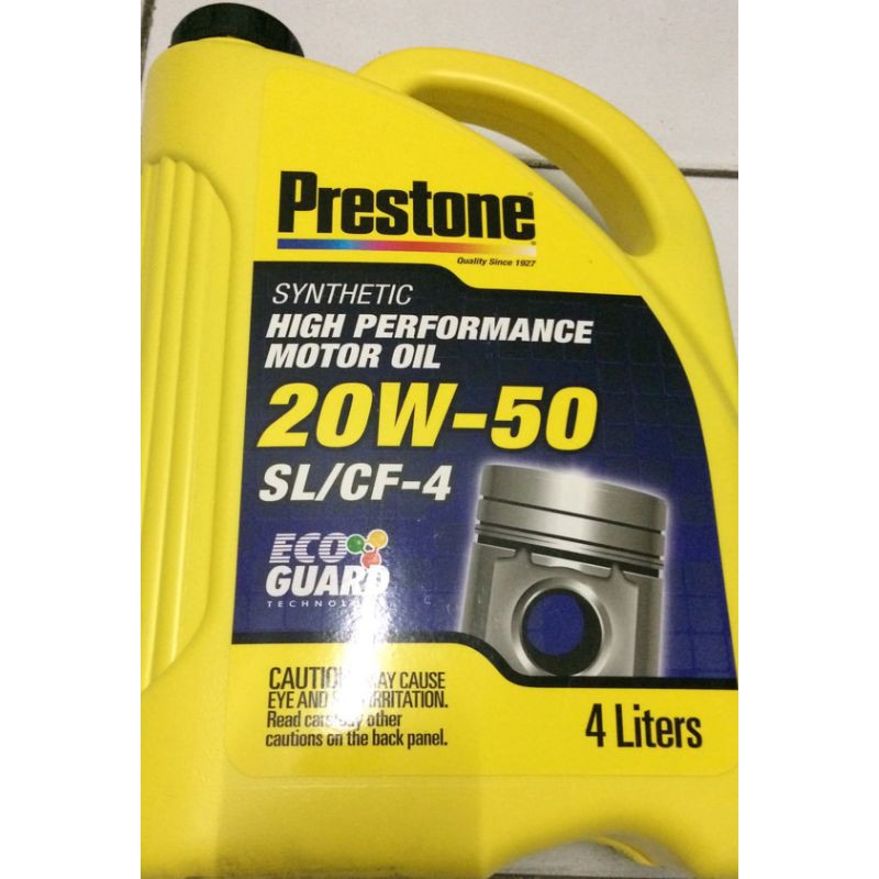 prestone 20w50 4 liter, oli mesin bensin dan diesel