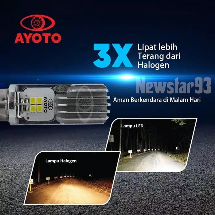 COD Lampu motor depan AYOTO LED M2B H6 AC & DC motor matic/bebek-2