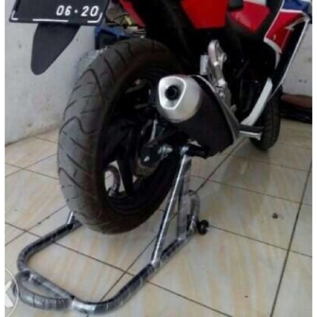 Paddock Stand Pedok Ninja, Vixion, R15, Ninja250, CBR, CB150, GSX Universal V