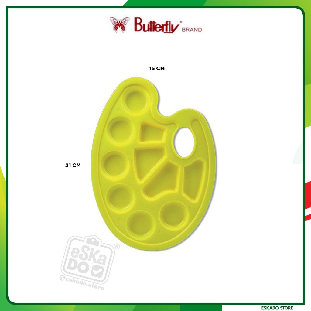 Palette / Palet / Tempat Cat Air Oval Butterfly