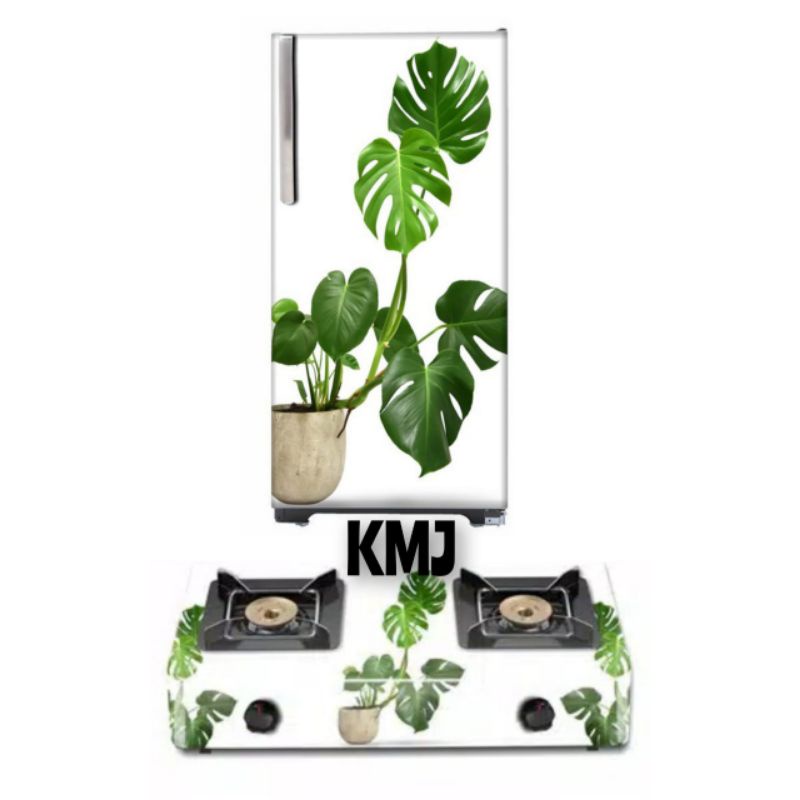 stiker kulkas satu pintu dan stiker kompor gas dua tungku