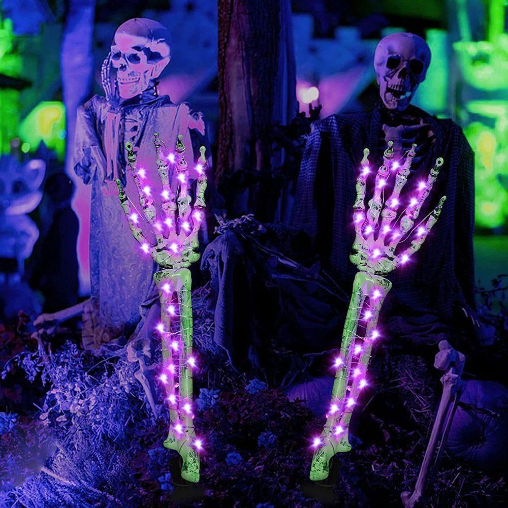 Preva 2 Pcs Halloween Skeleton Tangan Indoor Yard Perlengkapan Pesta Dekorasi Halloween