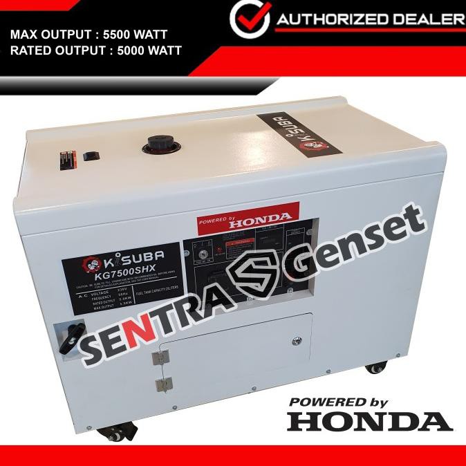 Genset Silent Honda 5000 Watt. Honda Kg 7500 Shx