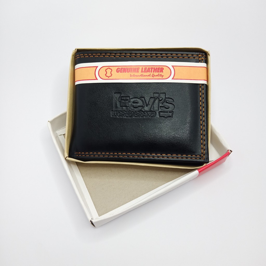 Dompet Pria Dompet Kulit Sintetis LIVE'S Dengan Slot Kartu Multi + BOX