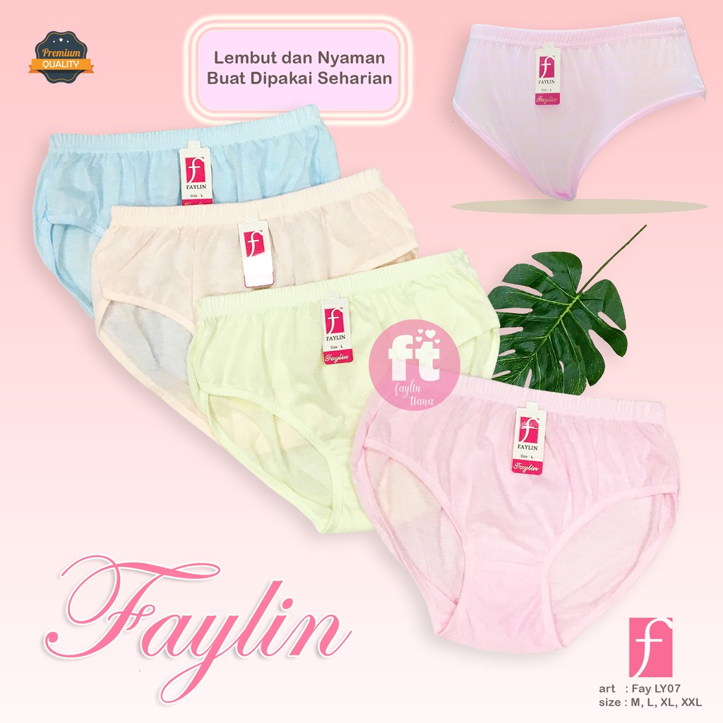 FAYLIN | Celana Dalam Wanita Polos / Warna Muda / art FAY LY07