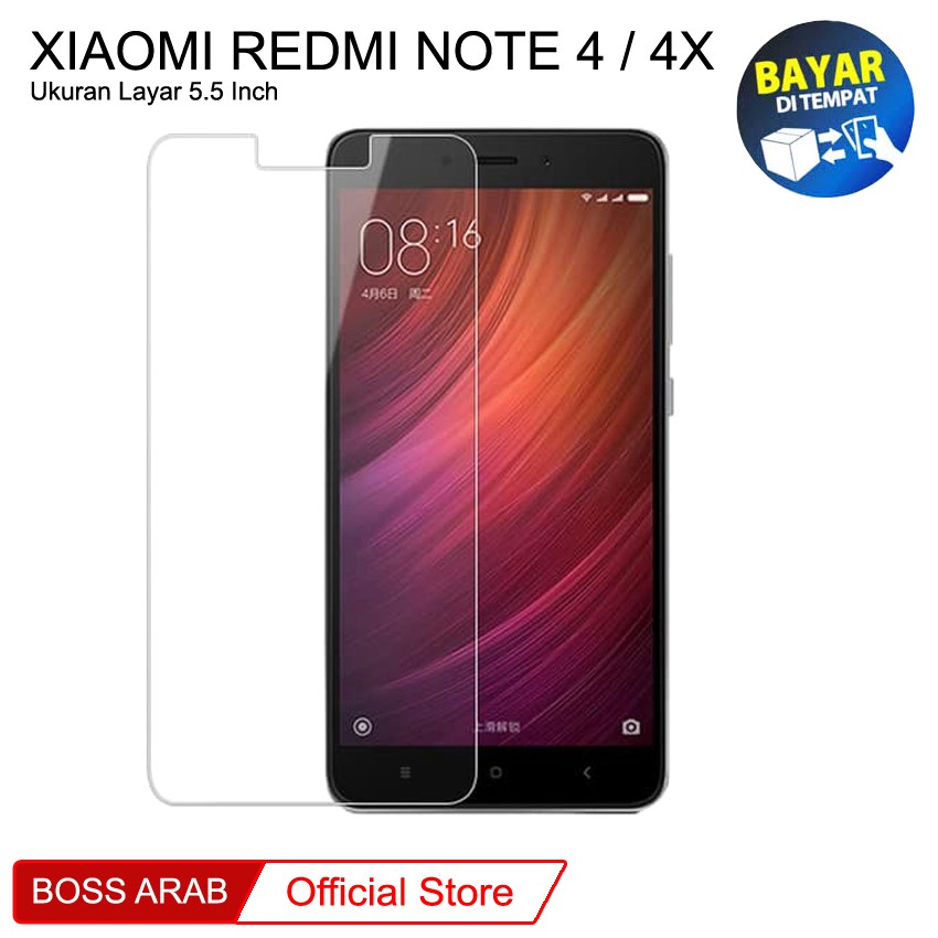 Tempered Glass Xiaomi Redmi Note 4X (5.5") / Note 4 "Mediatek / Snapdragon" | | Pelindung Layar Kaca
