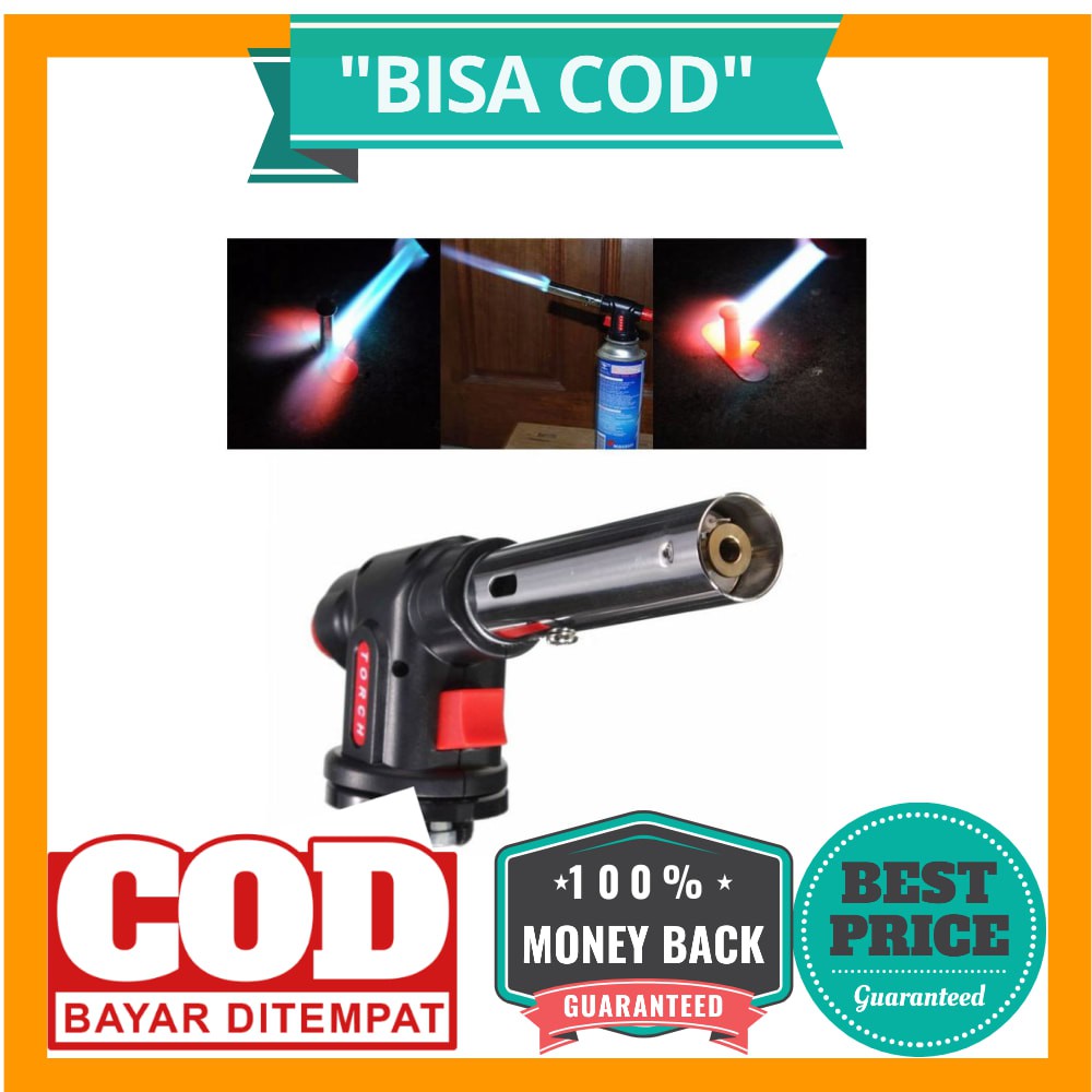 BISA COD Firetric Kepala Gas Butane Multi Purpose Torch 1300 Celcius - WS-504C - Black