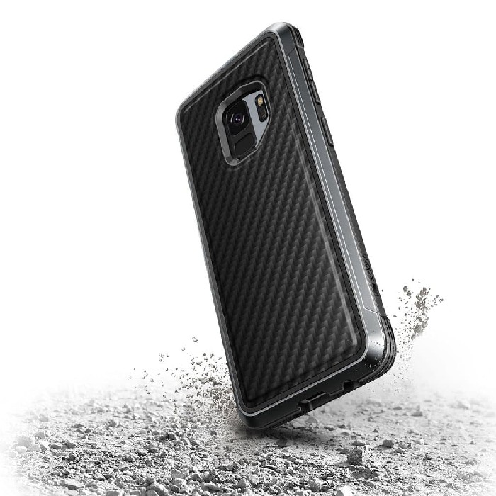 Original XDORIA Samsung Galaxy S9 Defense Lux Case Black Carbon