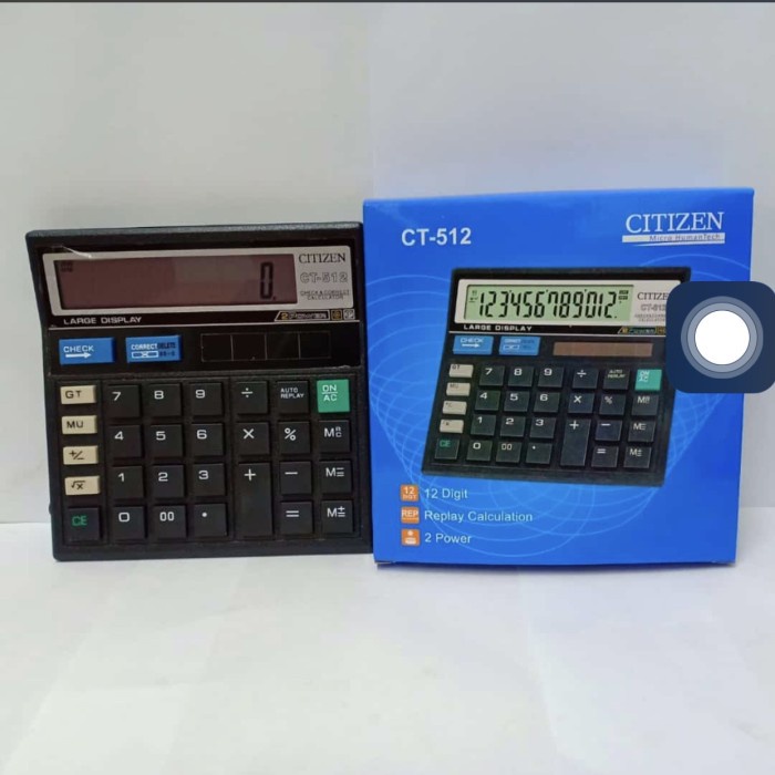 

Kalkulator citizen ct 512 12 digit