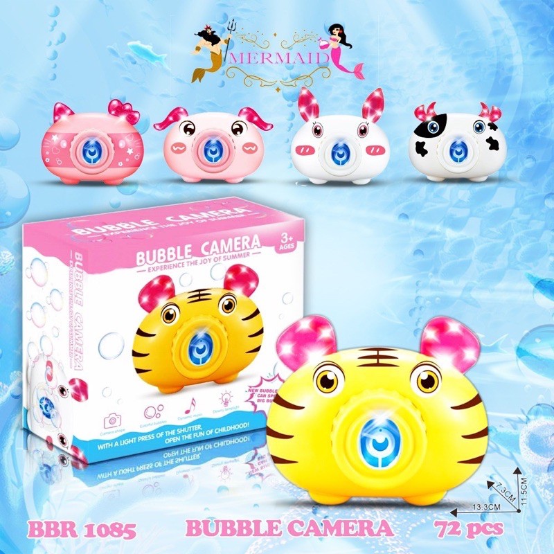 TGM MAINAN BUSA ANAK BUBBLE CAMERA GELEMBUNG SABUN ( PLUS BATERAI )