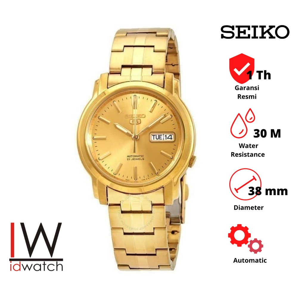 Seiko 5 SNKK76K1 Automatic Jam Tangan Pria Original SNKK76 Unisex Wanita Cewek Cowok