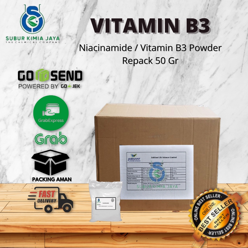

Vitamin B3 / Niacinamide 50 gram Premium