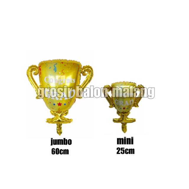 Balon wisuda/graduation/piala congrats grad