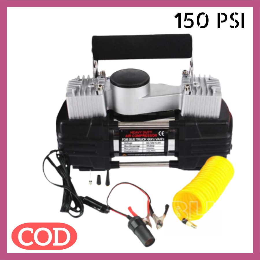 Kompressor Angin Listrik OTOHEROES 12 Volt / Compressor Mini Pompa Ban Mobil