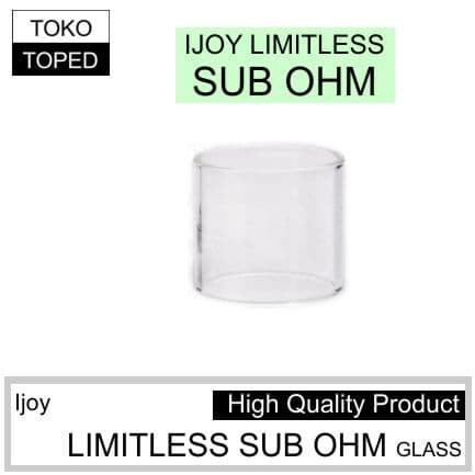 koleksi tabung bahan kaca Ijoy LIMITLESS SUB OHM Replacement warna glass bening