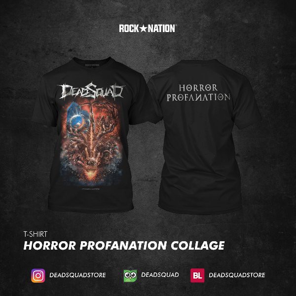 Tshirt Horror Profanation Collage