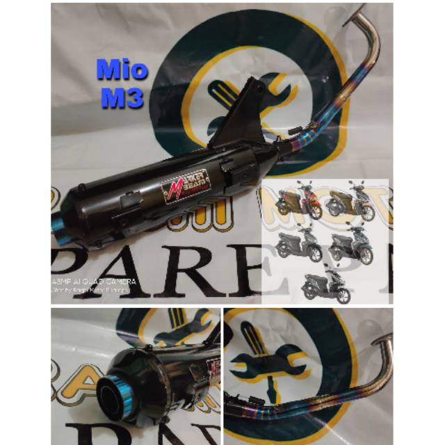 Knalpot Racing Bobokan Yamaha Mio M3 / Knalpot Racing Tsugi Mio Z - Leheran Pelangi