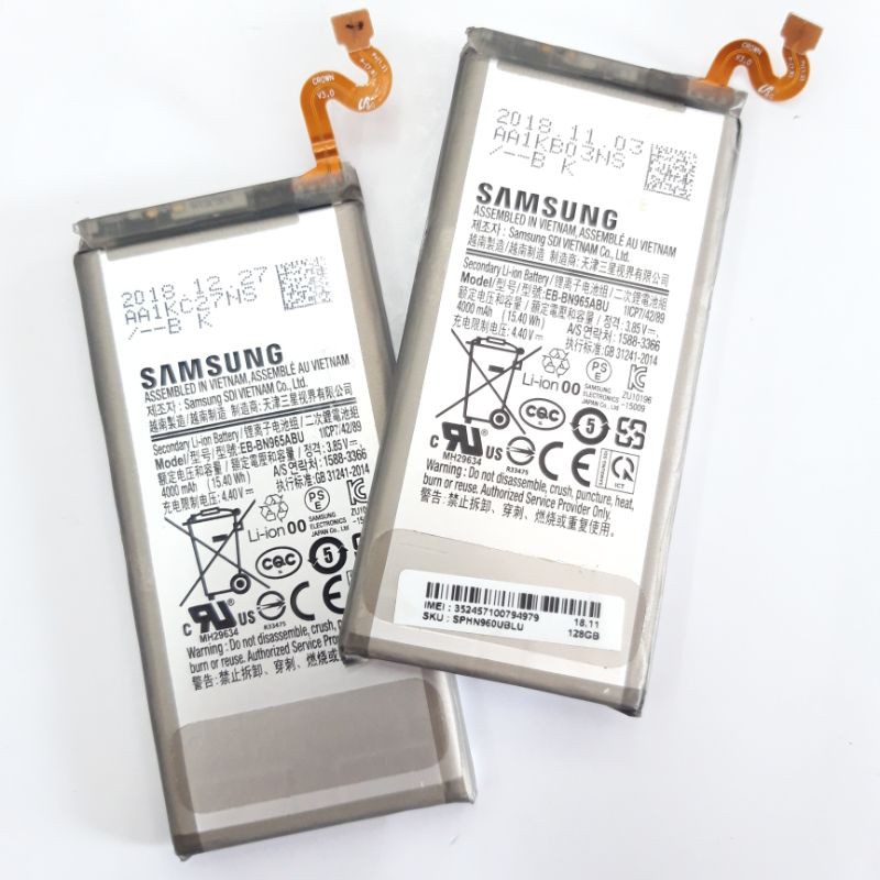 Battery Baterai Samsung Note 9 Kualitas Ori