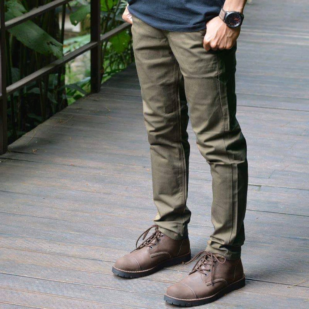 Celana Panjang Chino Chinos Cino Skinny Skiny Pria / Celana Formal Fashion Slimfit Dewasa Cowok