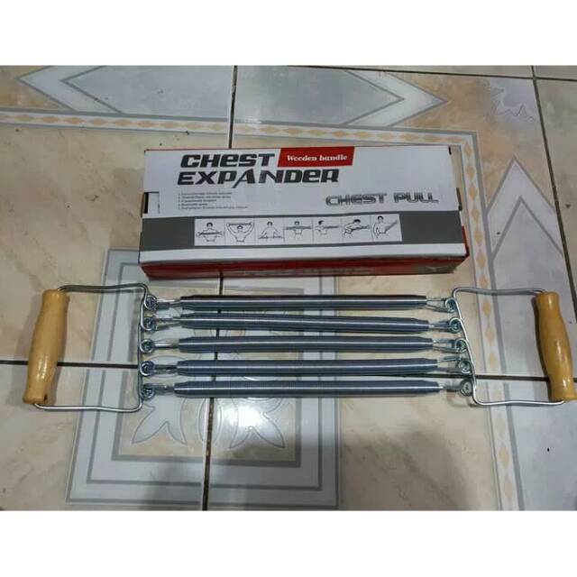 Alat fitnes alat gym chest expander spring gym