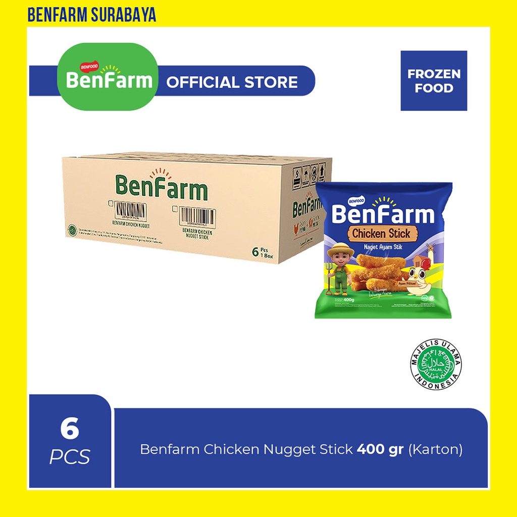 

Benfarm Chicken Nugget Stick 400gr (Karton)