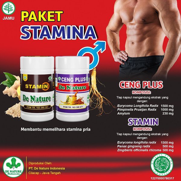 OBAT KUAT PRIA TAHAN LAMA EJAKULASI DINI Herbal CENG PLUS STAMIN Original Produk