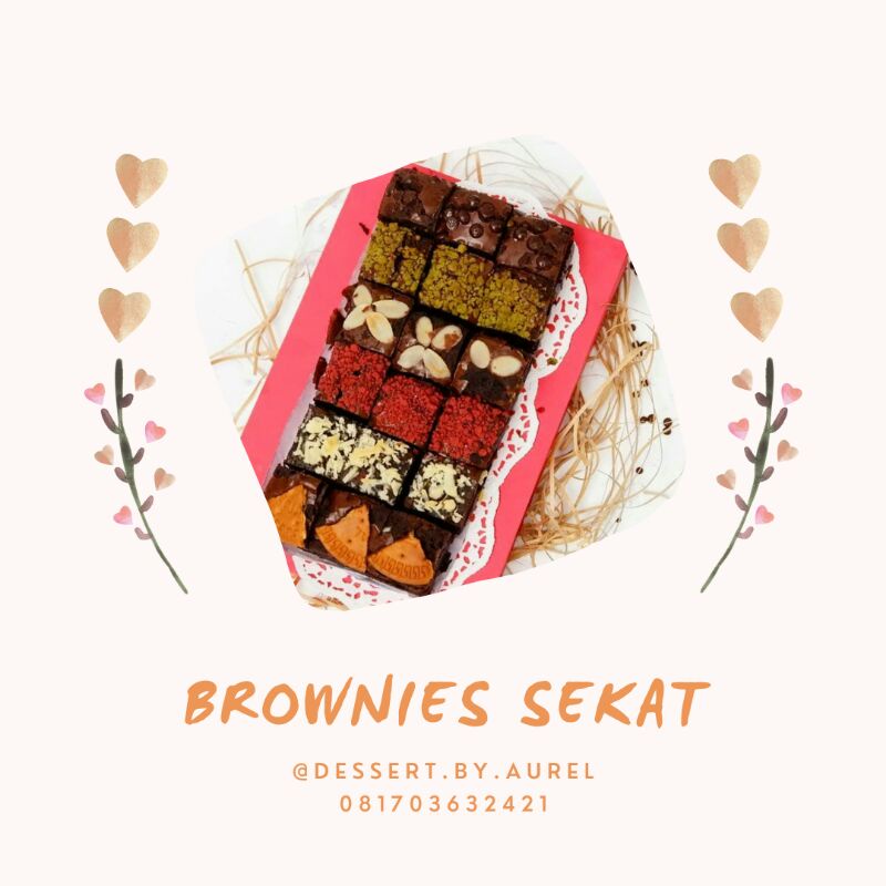 

Brownies sekat 20x10/hamper lebaran/brownies lebaran