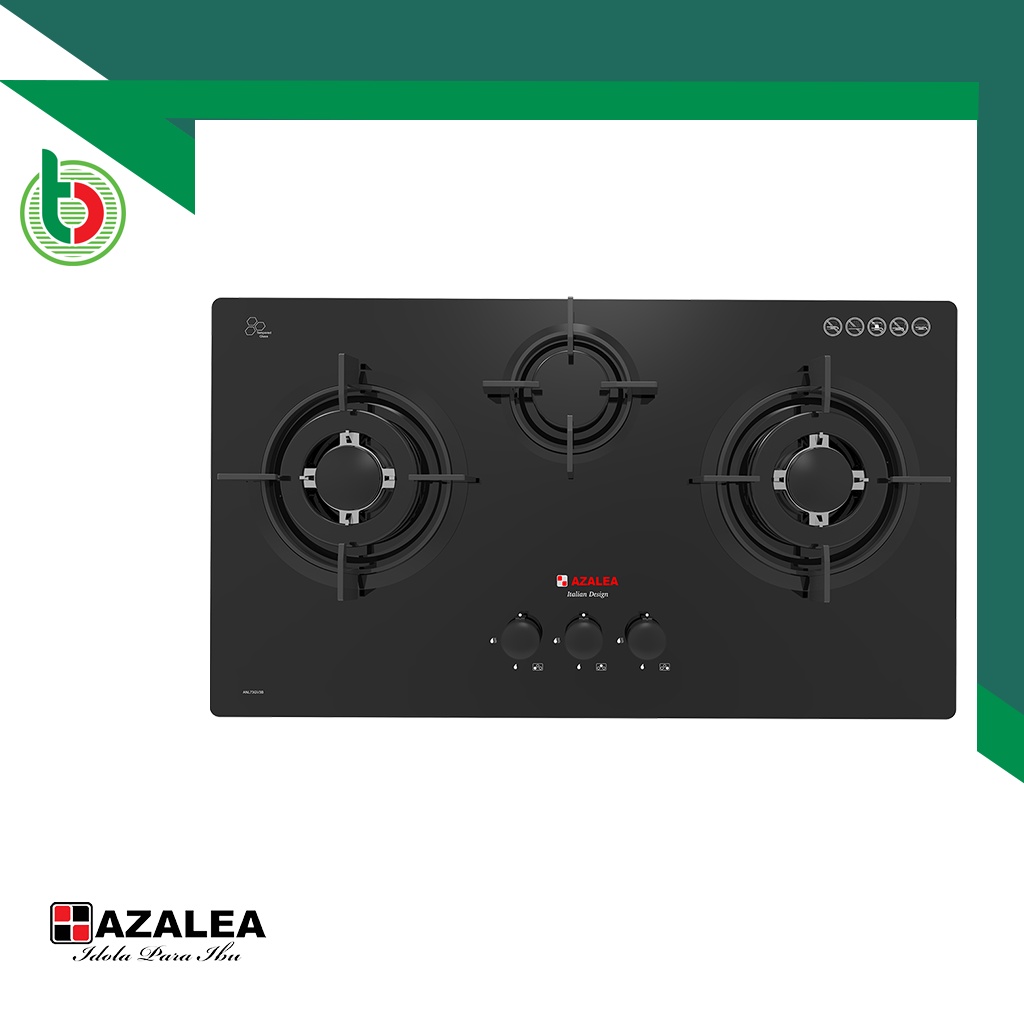 Kompor gas tanam 3 tungku Azalea ANL73GV3B