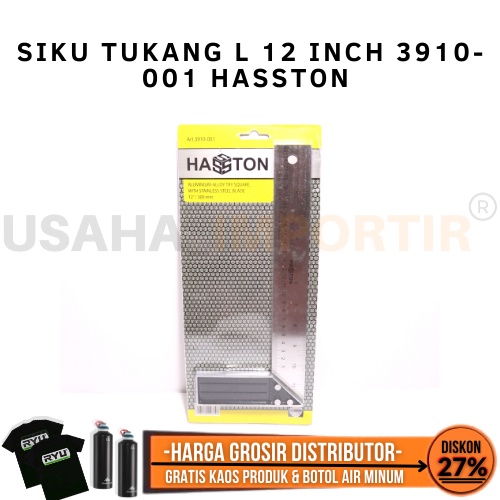 Siku Tukang L 12 INCH Hasston 3910-001 Original Siku Tukang Siku Tukang Kayu Siku Tukang Original Si