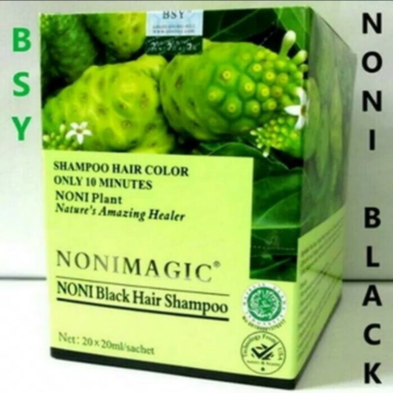 NONIMAGIC Black Hair Shampoo -1 pcs isi 2 sachet (@20ml)