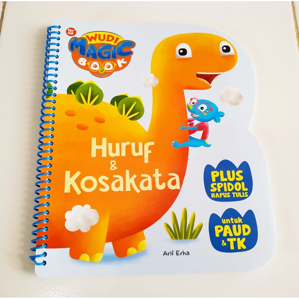 

Wudi Magic Book Huruf Dan Kosakata plus spidol hapus tulis. AGR