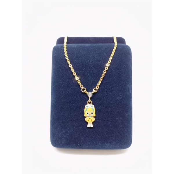 kalung koye anak lol cat kramik premium kalung perak925 asli lapis emas kalung fashion anak s925