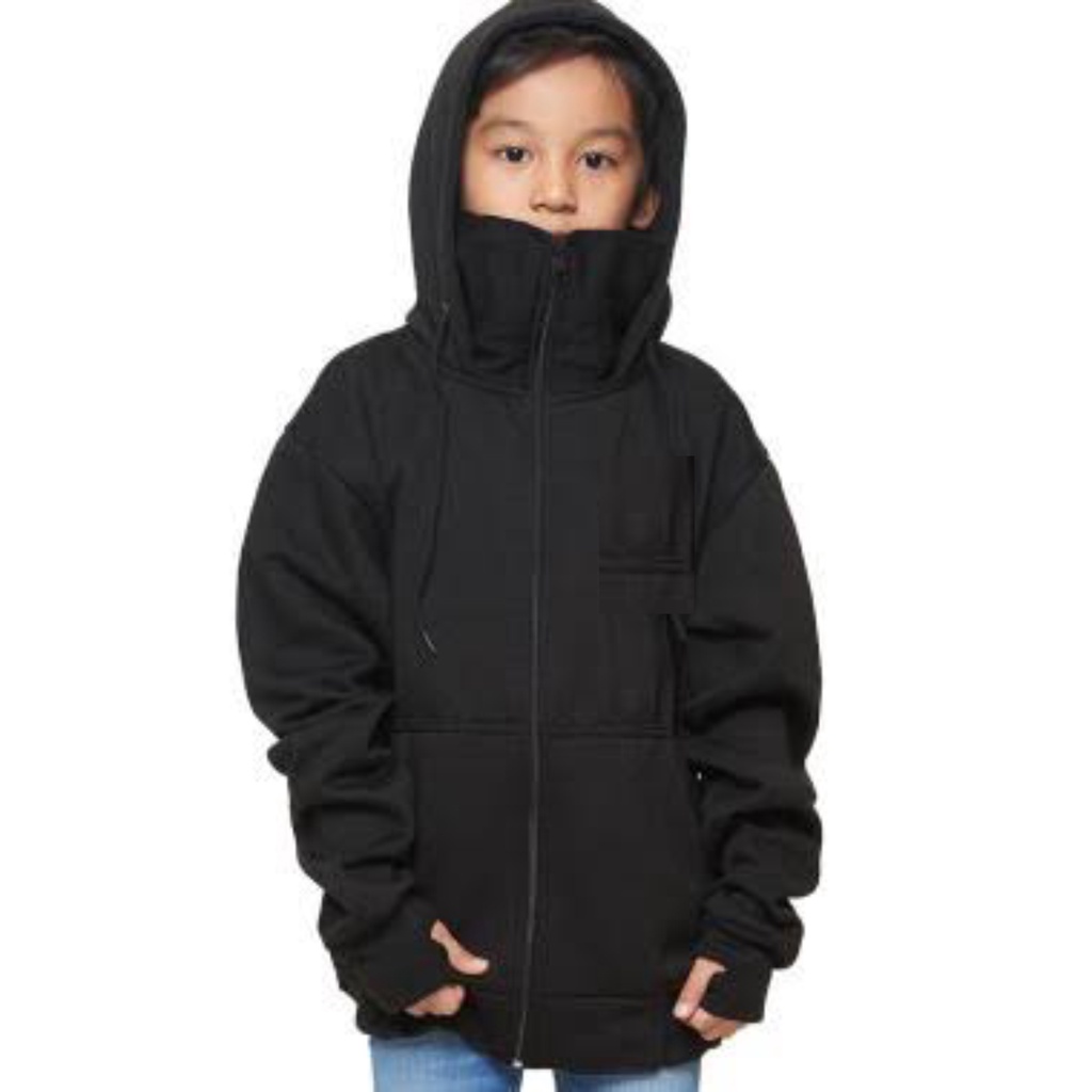 JAKET ANAK POLOS HOODIE ZIPPER ROUNDHAND NINJA KEKINIAN LAKILAKI PEREMPUAN USIA 2TAHUN SAMPAI 12TAHUN BAHAN FLEECE TERBARU