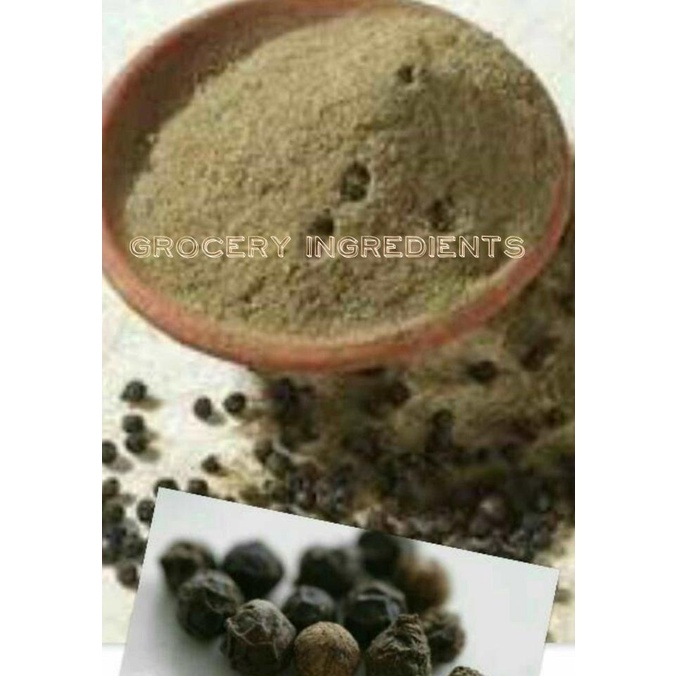 

Black Pepper Powder Lada Hitam Bubuk Merica Bubuk Grade A - 1Kg