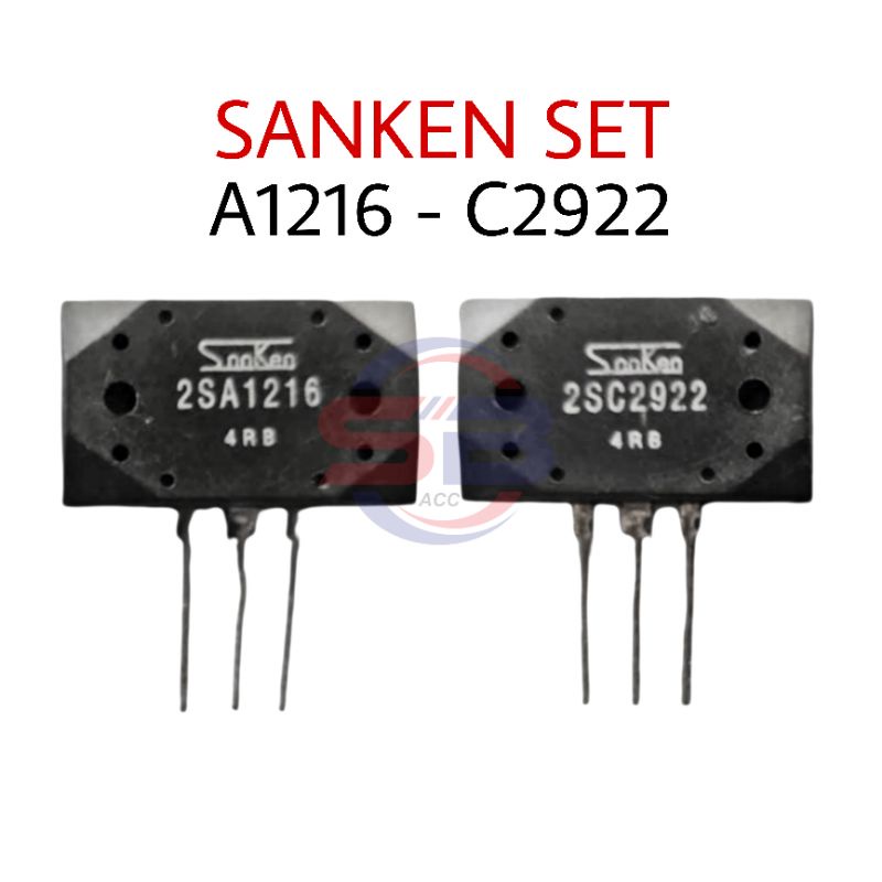 A1216 C2922 / A 1216 C 2922 4RB SANKEN SET TRANSISTOR