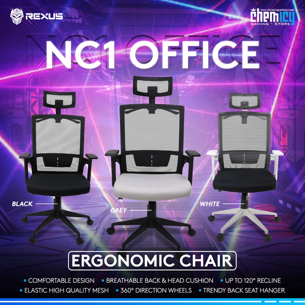 Rexus NC1 Ergonomic Office Chair / Kursi Kantor