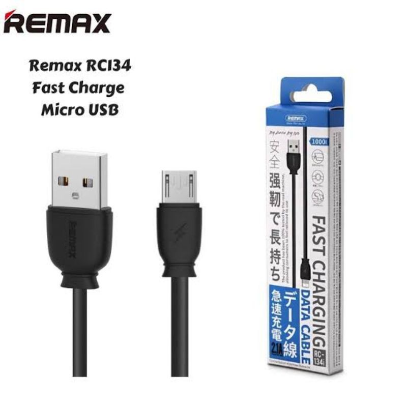 Remax Fast Charging Data Cable RC-134 Micro US / Remax Suji Cable Data RC-134 Micro