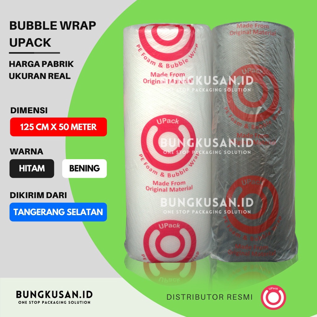 

Plastik Bubble Wrap UPack 125 cm x 50 Meter