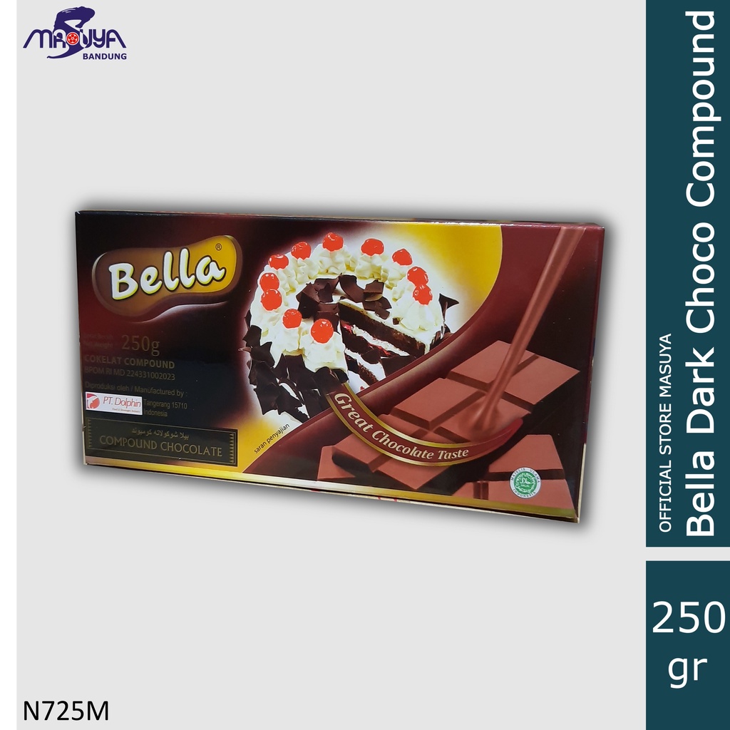 

Bella Compound Dark Chocolate (Cokelat Compound) 250gr