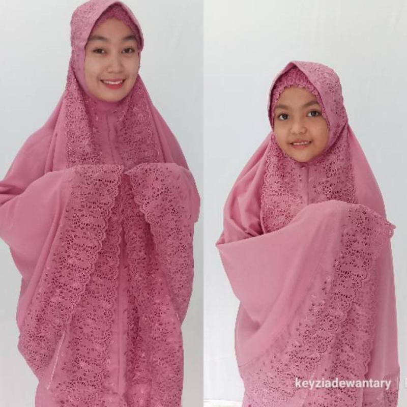 Mukena Couple Ibu Dan Anak Premium Murah | Daniyah Series Mukena Couple Fatimah Original