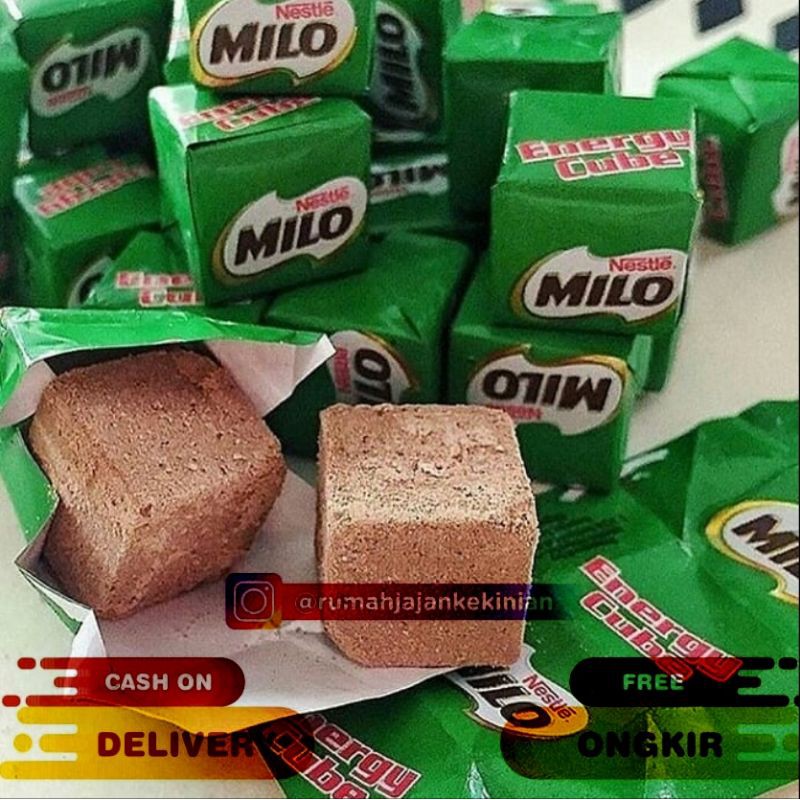 milo cube isi 100 / permen milo / coklat milo