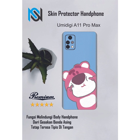 2pcs Garskin HP Umidigi A11 Pro Max Motif blc  - Custom motif via chat