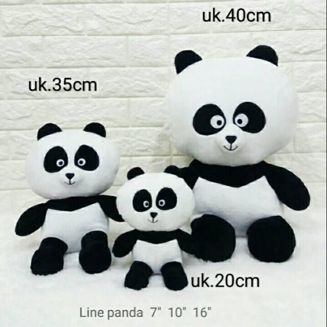 Bonek line panda soft lembut banget boneka panda kado ulang tahun beruang