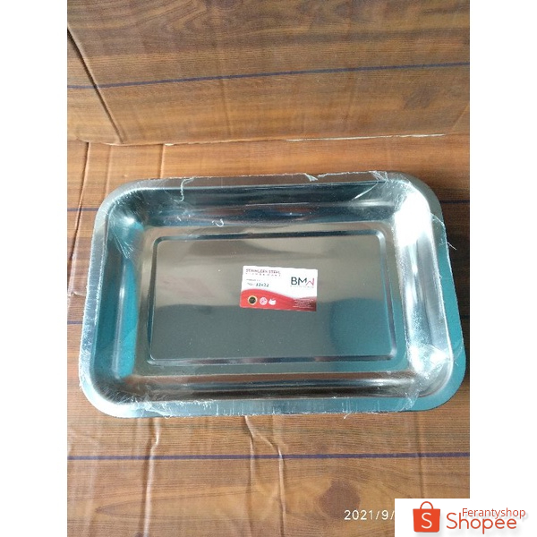 Diskon BMW  Nampan Baki Stainless 32 x 22 cm