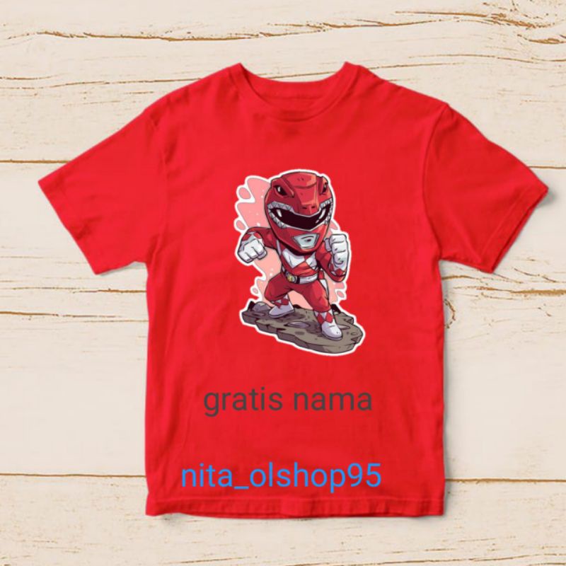 baju anak power ranger merah