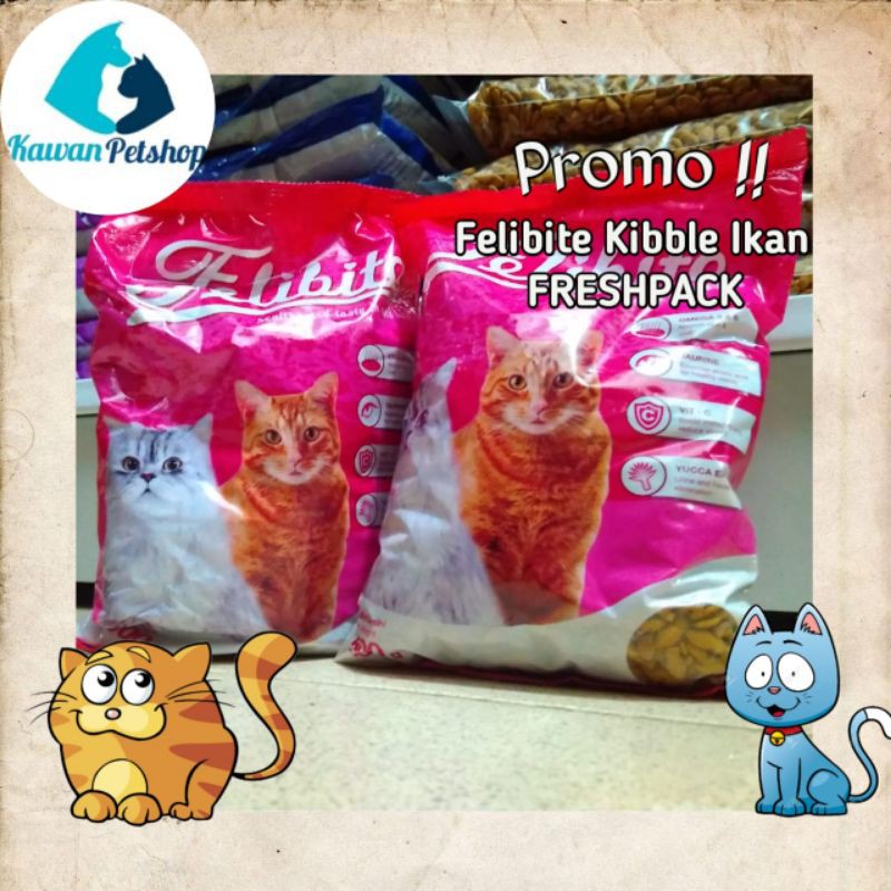 Makanan Kucing Promo Felibite 5 Kg Kibble Ikan /Felibite dry food termurah-makanan kucing murah