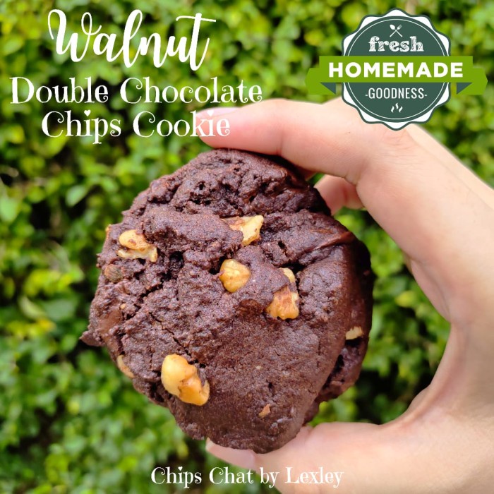 

KERING-KUE- BEST NYC SOFT BAKED CHEWY WALNUT DOUBLE CHOCOLATE CHIPS COOKIES ENAK -KUE-KERING.