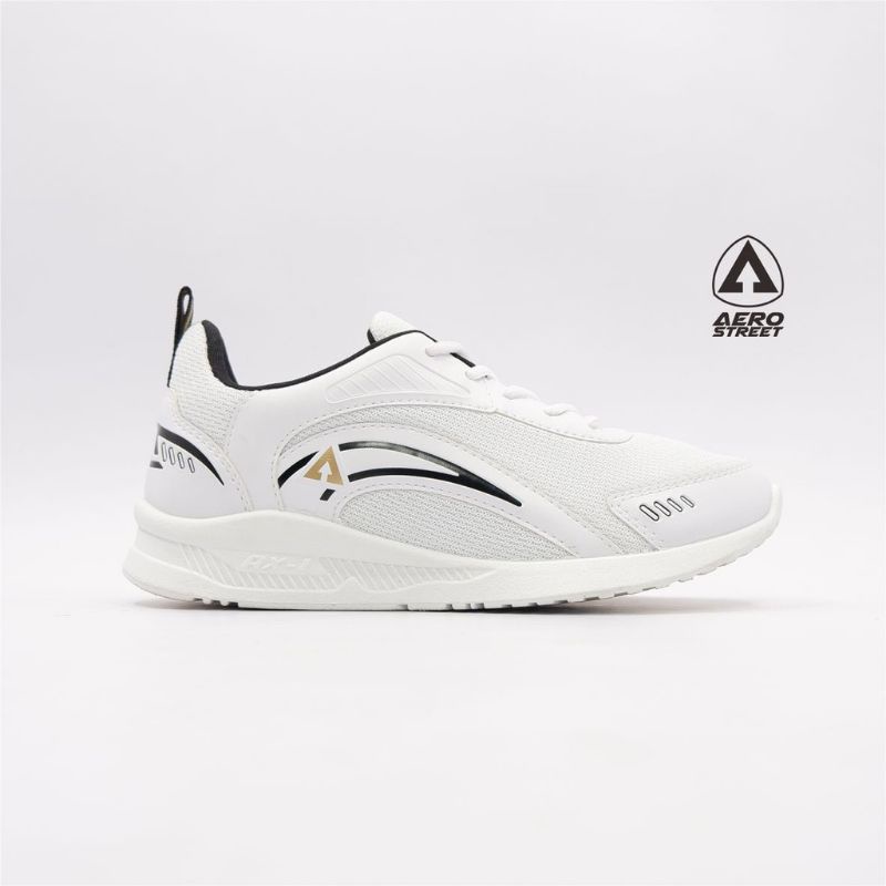 Aerostreet 39-42 Leopard Putih - Sepatu Sneakers Casual Sport Sekolah Pria Wanita Aero Street